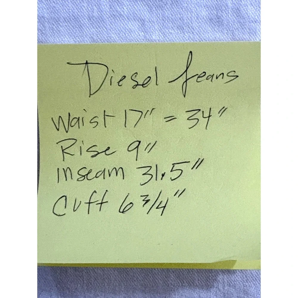 Diesel Jeans Men 32 32‎ Blue Shioner Slim Skinny Denim Cotton Distressed ORN31